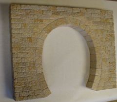 Ukázka slepeného tunelového portálu